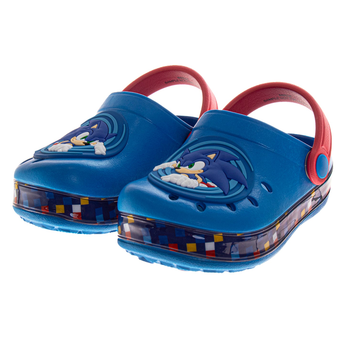 SEGA Sonic the Hedgehog Boys Slip-On Clogs with Back Strap (Toddler)