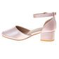 Laura Ashley Low Heeled Dress Shoes Girls'  Elegant Stylish Formal Wear Comfort Fit Easy On/Off (Little Kid / Big Kid)