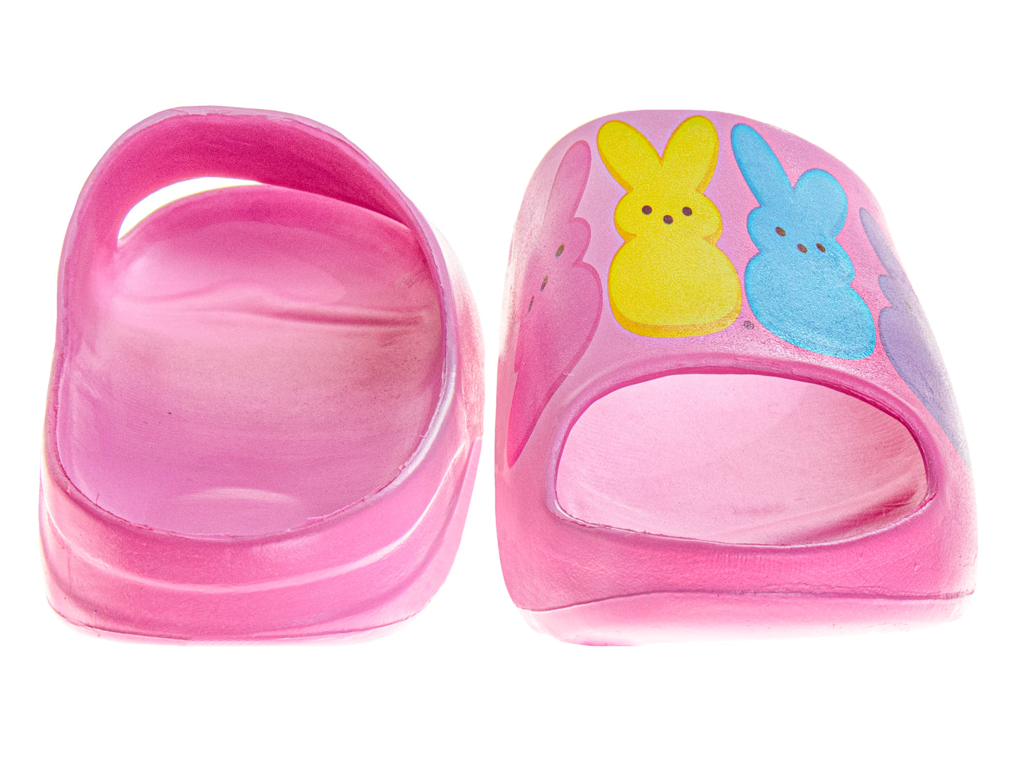 Peeps Slides for Ladies - Lightweight Slip-On Casual Comfort Dual Size (Adult)
