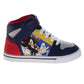 Sonic the Hedgehog Boys High Top Sneakers with Hook and Loop Closure (Big Kid)