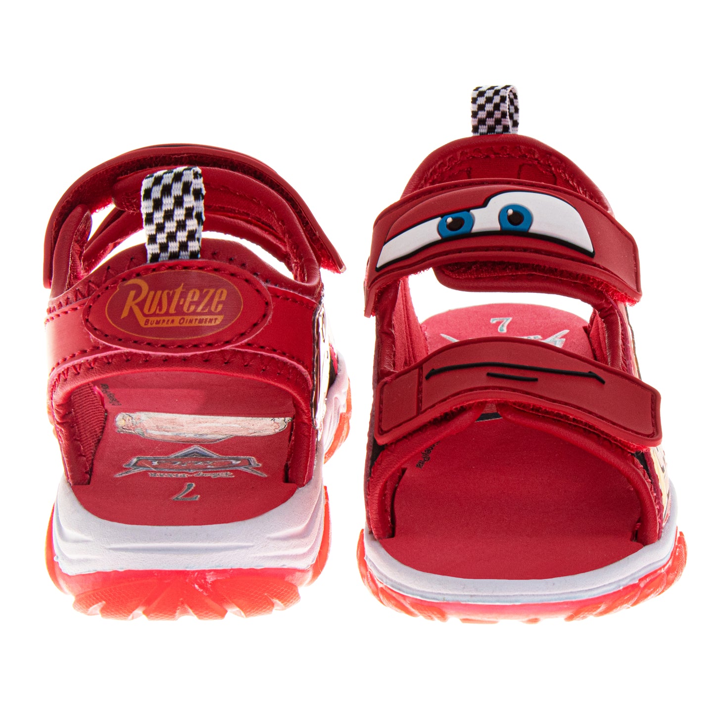 Cars Boys Lightning McQueen Hook and Loop Sport Open Toe Sandal (Toddler / Kids)