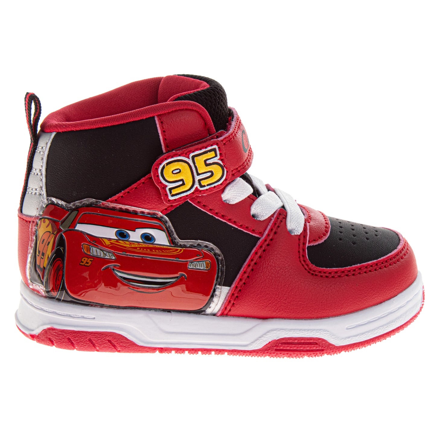 Cars Boys High Top Sneakers Hook and Loop with Lace-Up (Little Kid)