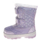 Disney Frozen Elsa and Anna Design Snow Boots Girls  Warm Lined Water Resistant Winter Ready Glitter Detail Toggle Closure (Toddler / Little Kid)