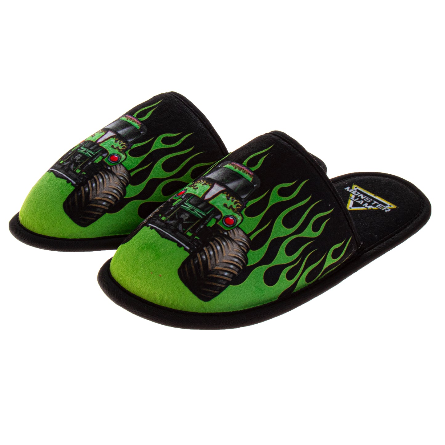 Monster Jam Boys Slippers Gravedigger Monster Truck House Shoes Indoor Cozy Plush Slippers