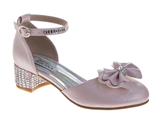 Badgley Mischka Dress Shoes Girls'  Elegant Sparkle Fashion Forward Comfort Fit (Little Kid / Big Kid)