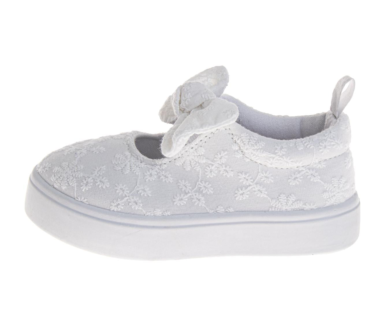 Laura Ashley Girls' MJ Style Sneakers  Classic, Comfortable, and Easy SlipOn Shoes (Toddler / Little Kid)