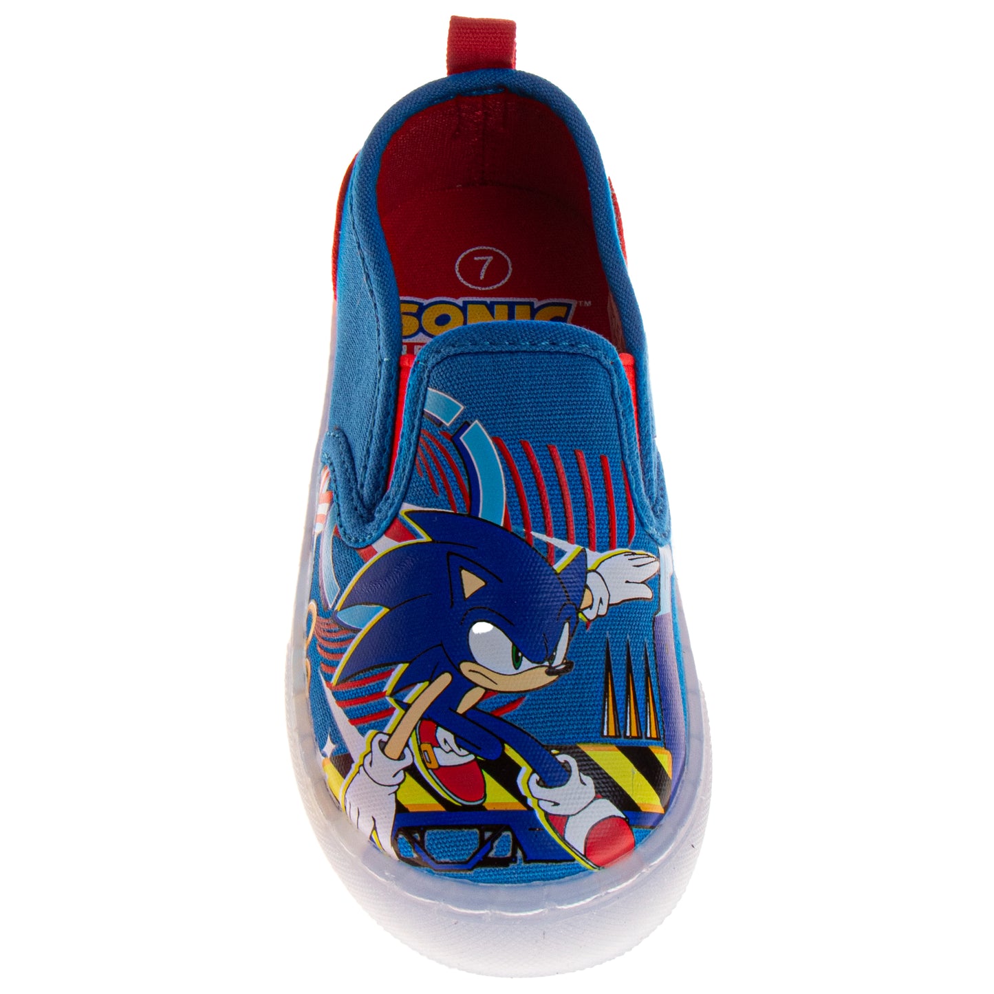SEGA Sonic the Hedgehog Boys Light-Up Slip-On Canvas Sneakers (Toddler)