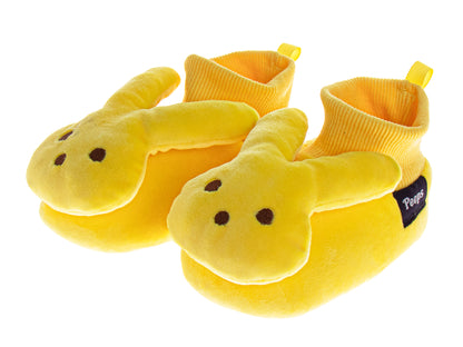 Peeps Sock Slippers for Toddler Gils' Plush Comfort Dual Size (Infant)