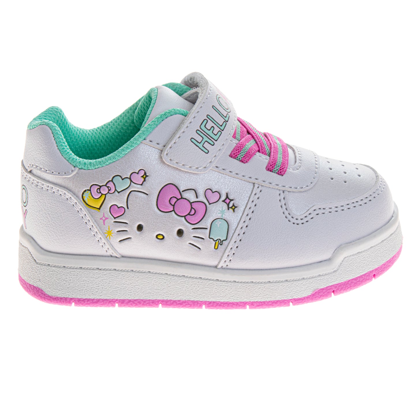Sanrio Hello Kitty Sneakers for Girls  Colorful Official Casual Comfort Shoes (Toddler / Little Kid)