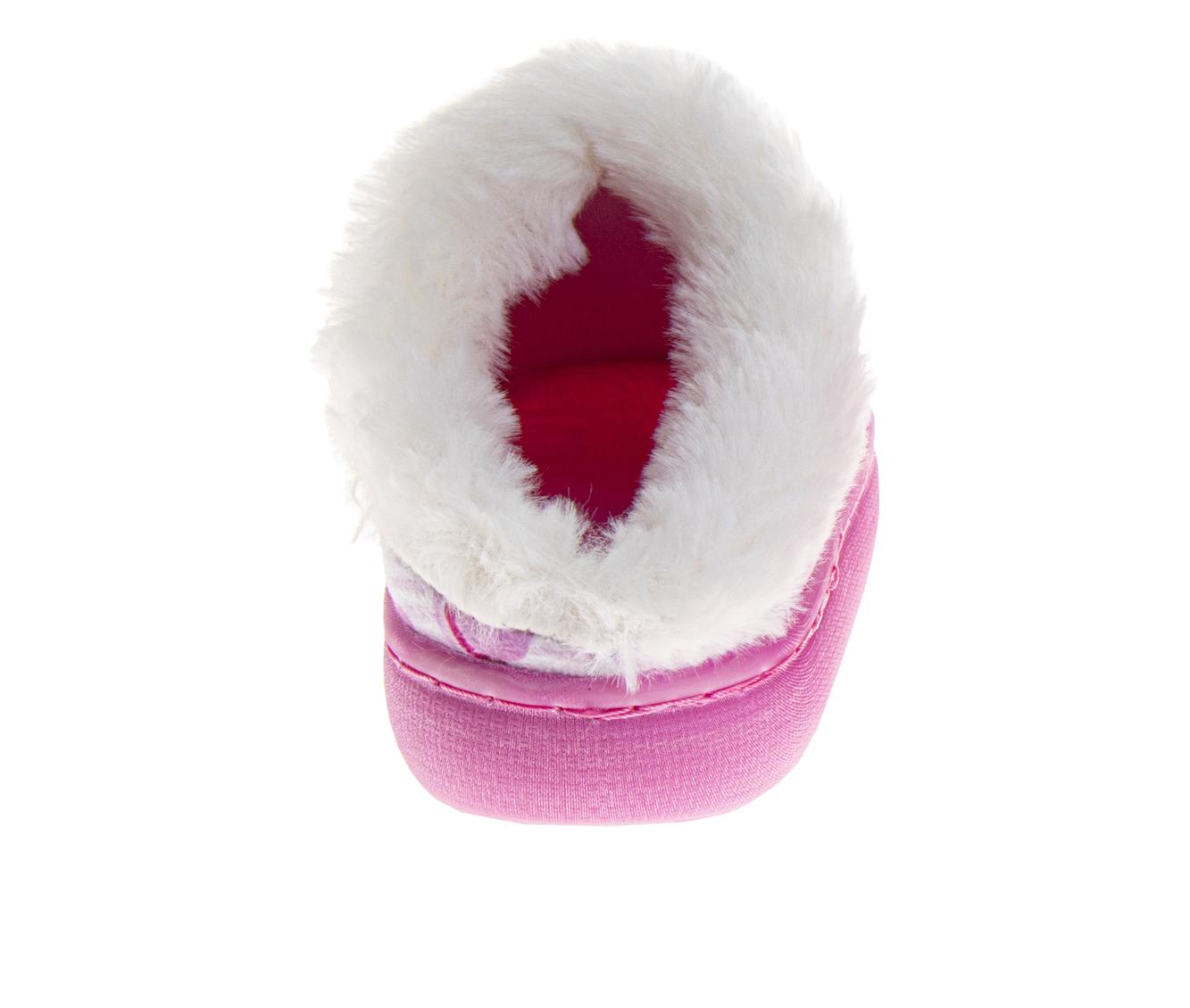 Sweethearts Conversation Hearts Slippers Girls  Cozy Furry Comfort Soft Plush Warm Lined Indoor Wear (Little Kid / Big Kid)