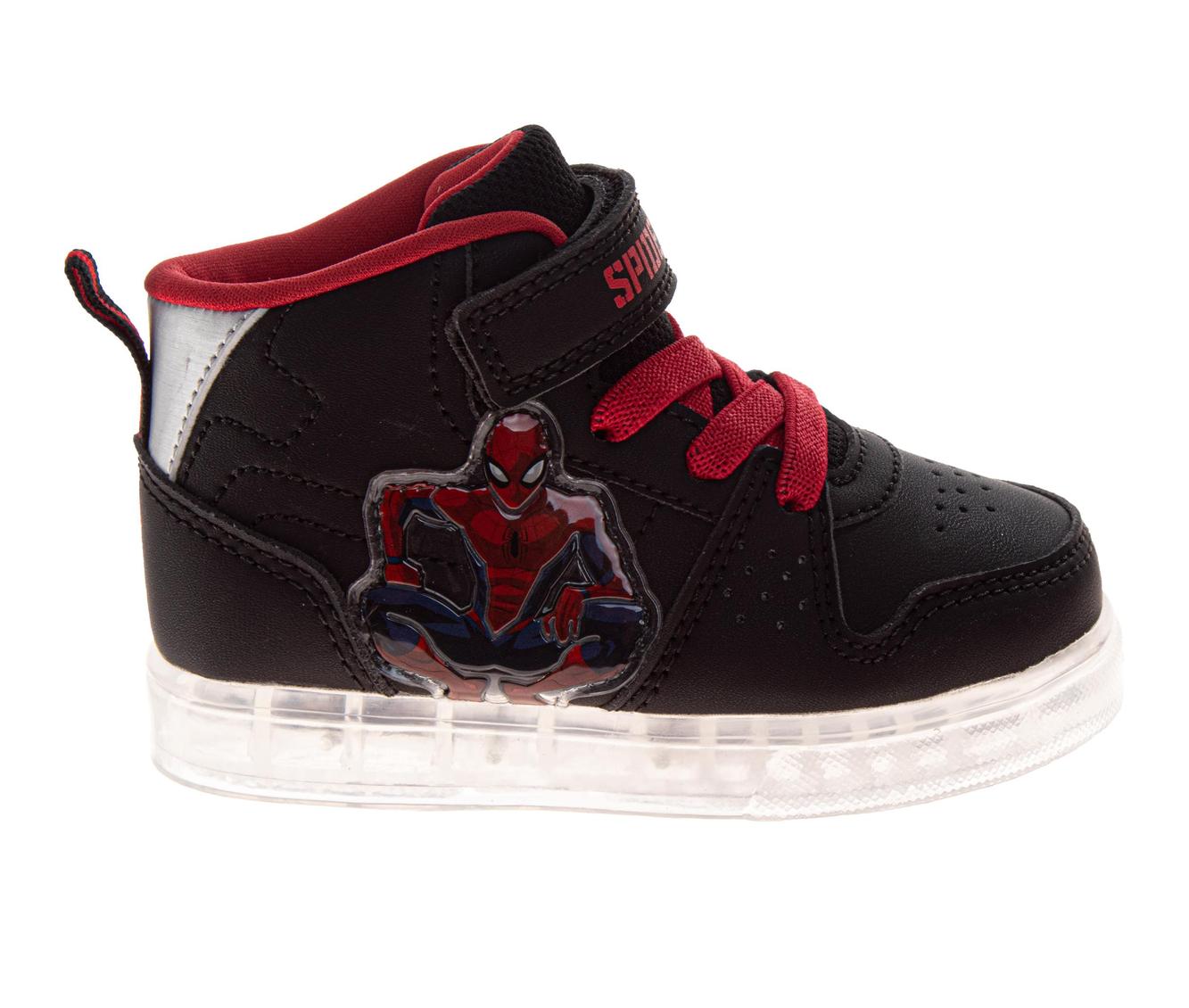 Marvel Spiderman Design Super Hero Sneakers Boys  WebSlinger Athletic Running Hook and Loop Durable Tread (Toddler / Little Kid)