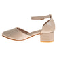 Laura Ashley Low Heeled Dress Shoes Girls'  Elegant Stylish Formal Wear Comfort Fit Easy On/Off (Little Kid / Big Kid)