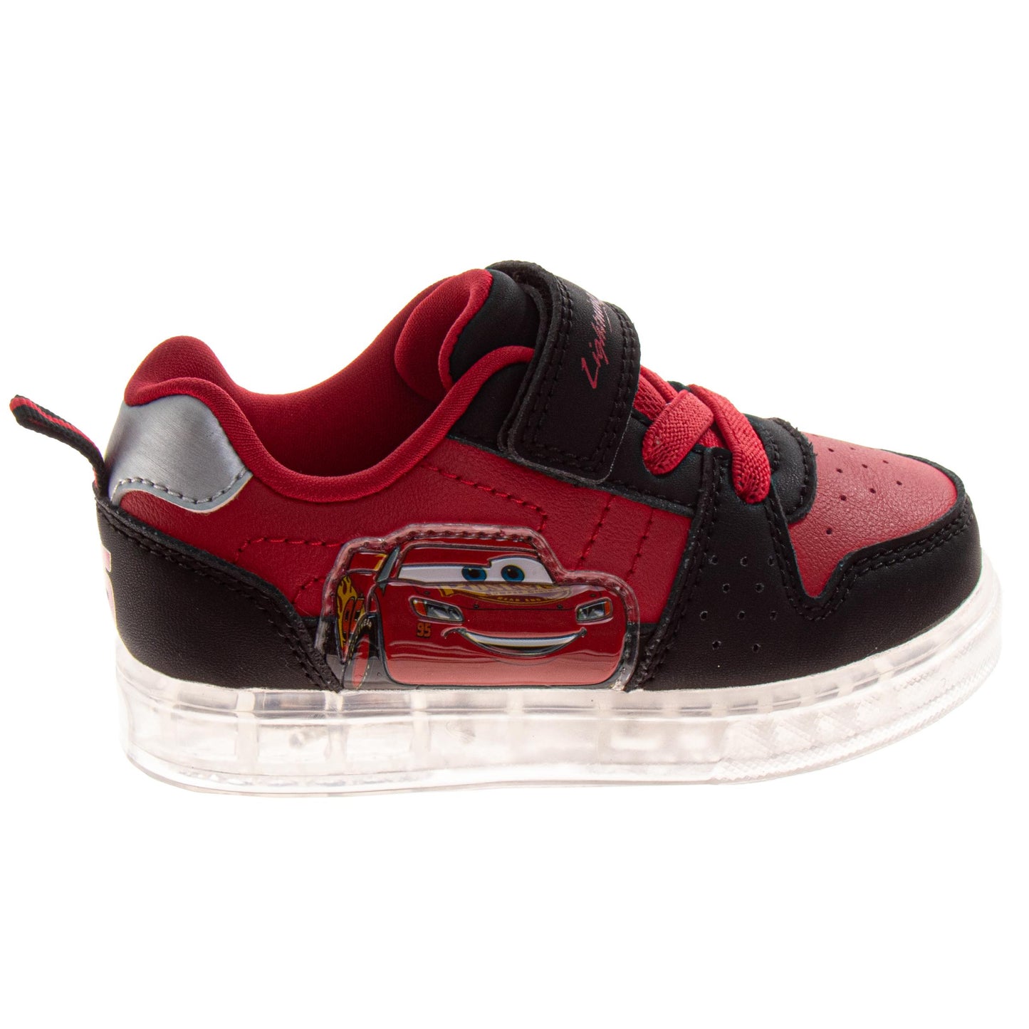 Lightning McQueen Sneakers Boys  Race Car Design Athletic Running Velcro Closure Durable (Toddler / Little Kid)