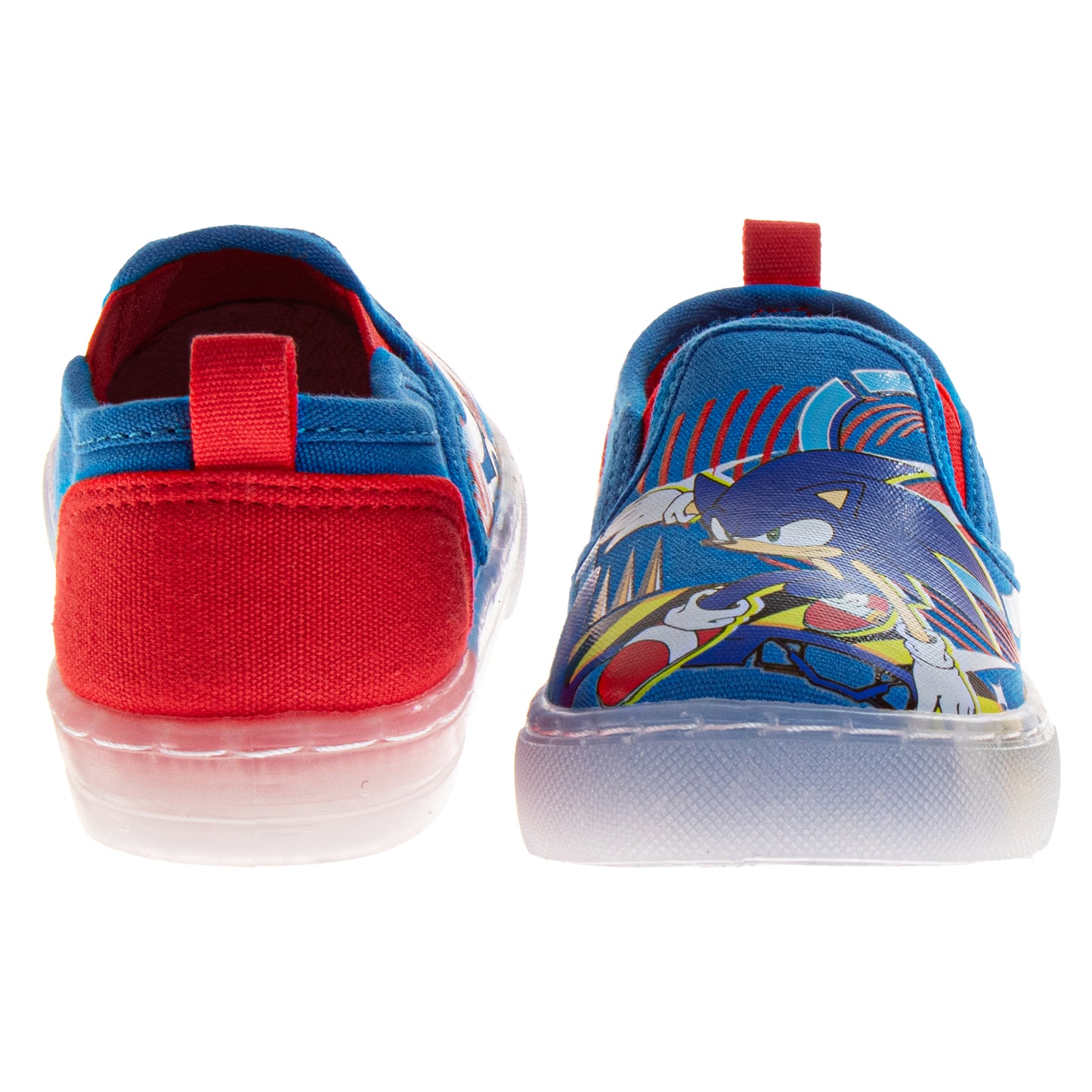 SEGA Sonic the Hedgehog Boys Light-Up Slip-On Canvas Sneakers (Toddler)