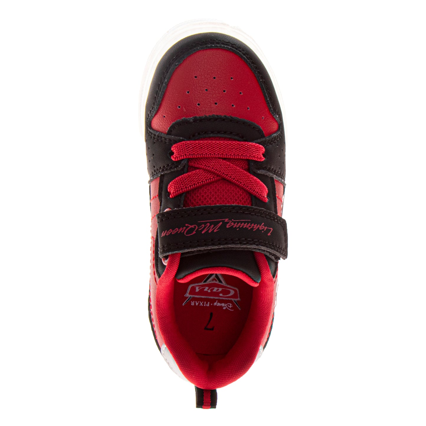 Lightning McQueen Sneakers Boys  Race Car Design Athletic Running Velcro Closure Durable (Toddler / Little Kid)