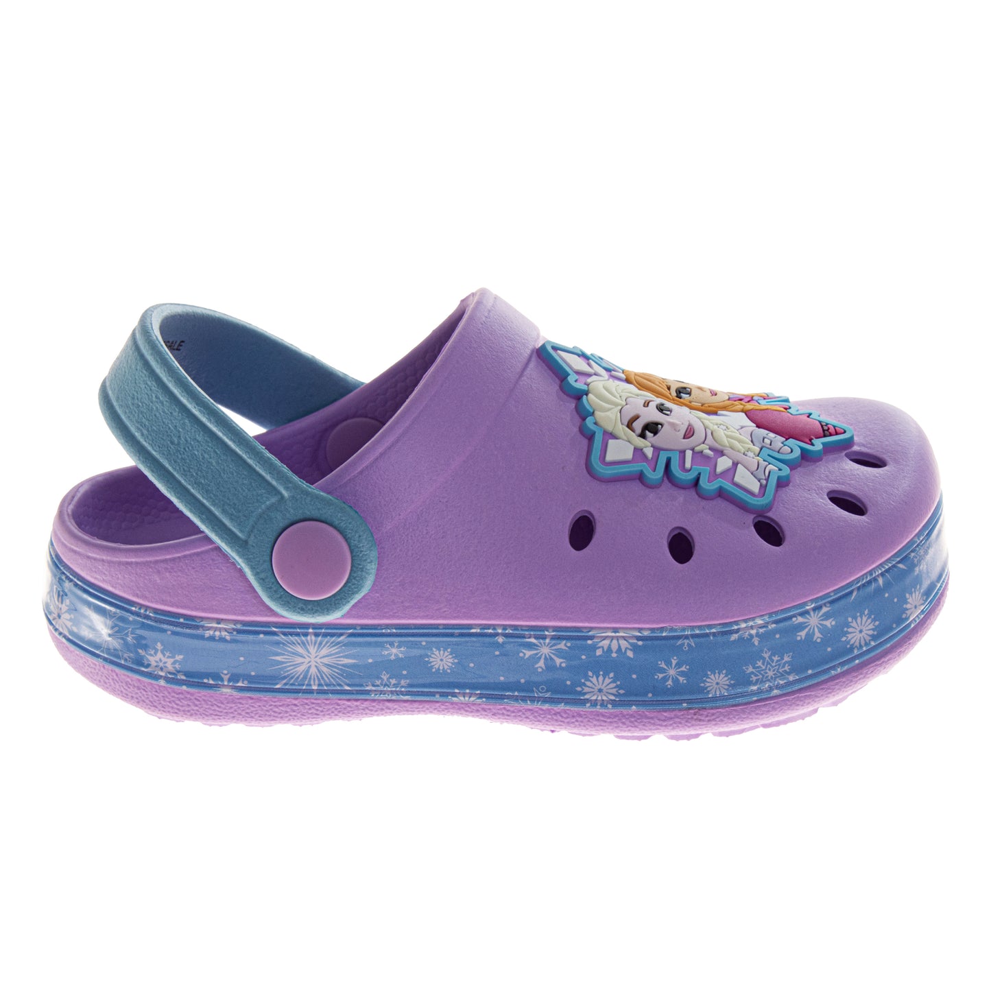 Frozen Girls Elsa & Anna Slip-On Clogs with Back Strap (Toddler)