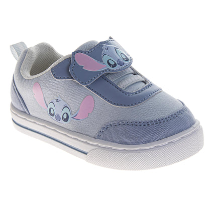 Disney Stitch Design Casual Sneakers Girls  Cute Alien Everyday Wear Comfortable Durable Canvas Easy On/Off (Toddler / Big Kid)