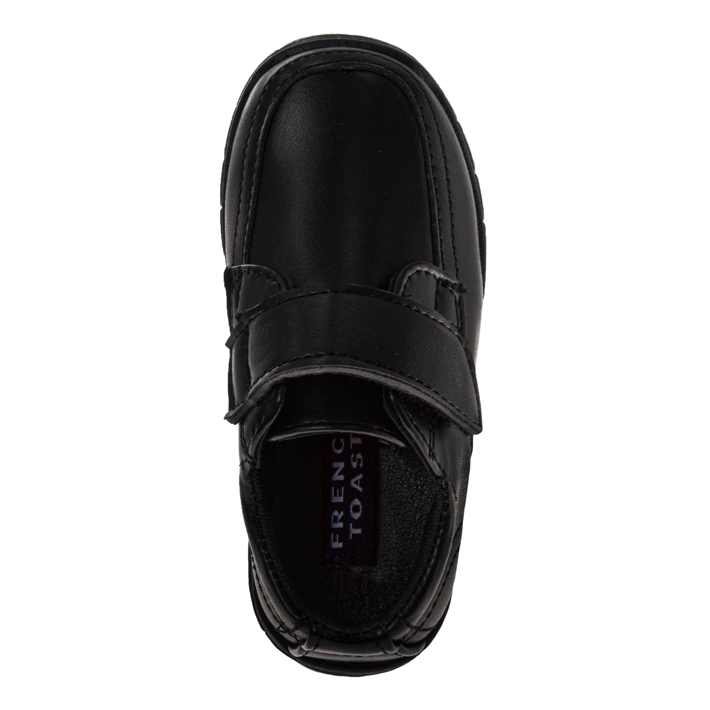 French Toast Classic School Shoes Boys  Uniform Approved Durable Everyday Wear Velcro Closure Comfort Fit (Toddler / Little Kid)