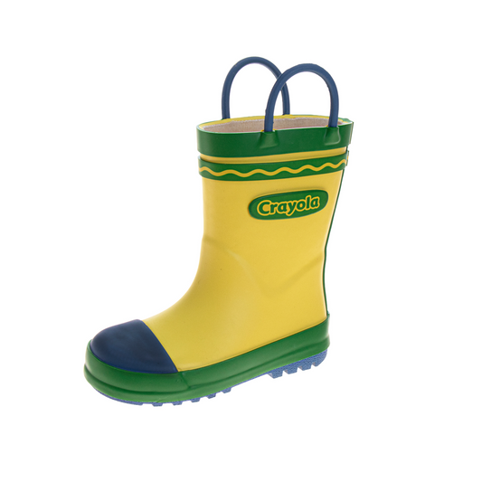 Crayola™ Kids Rain Boots with Easy Pull Handles Waterproof Rubber Boots