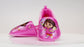 Dora the Explorer Girls Slippers - Plush Non-Slip Comfy Fluffy Lightweight Warm Comfort Soft Aline Indoor House Slippers (Toddler)