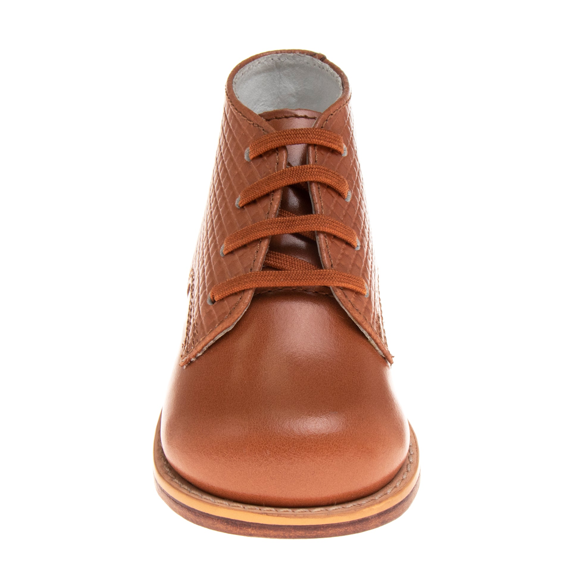 Josmo Baby Unisex Walking Shoes First Walker Tan Embossed